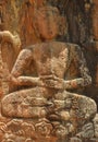 Photo of one Buddha rock statue in Gyalwa Ringna which is located in Padum Royalty Free Stock Photo