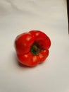 Photo of one rotten red bell pepper