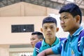 The ordinary Thai student in his uniform of Paknampran high school Hua Hin, Thailand December 5, 2018