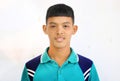 The ordinary Thai student in his uniform of Paknampran high school Hua Hin, Thailand December 5, 2018