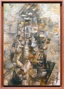 Photo of the original painting `Man with a Guitar` by Georges Braque