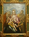Photo of the original painting by painter Workshop of El Greco: `The Holy Family`