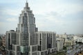 High-rise megalopolis building aerial view