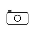 Photo outline icon. Symbol, logo illustration for mobile concept and web design. Royalty Free Stock Photo