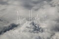 Aim High Motto Over The clouds Royalty Free Stock Photo