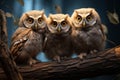 Photo of owlets in macro photography