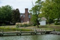 House along Oxford Harbour. USA