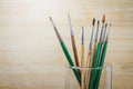 Photo of paint brushes