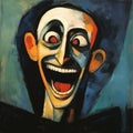 Expressionism Poster: Laughing Man With Teeth By George Rouault