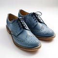 Blue Oxfords shoes