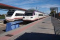 Pair of Renfe Trains in Toledo Spain Royalty Free Stock Photo