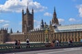 River Thames and Palace of Westminster & x28;Houses of Parliament