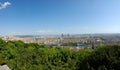 Panorama view from high place to Lyon