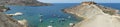 Photo panorama. View of Qarraba Bay and Il-Qarraba promontory at Ghajn Tuffieha. Il-Qarraba, Malta