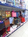 Photo of paper bags neatly arranged in a minimarket at Value Mart in Gerik, Perak, Malaysia