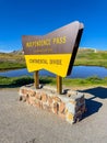 Photo of the park sign at Independence Pass Colorado Royalty Free Stock Photo