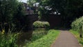 A photo of Parsons Bridge over the River Soar Leicester, UK Royalty Free Stock Photo