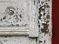 Peeling white paint on old door Royalty Free Stock Photo