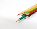 Photo of pencils in various colors, these pencils are for coloring pictures Royalty Free Stock Photo