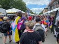 Colorful Flags at the Capital Pride Festival in Washington DC