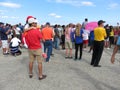 People at the Airshow