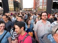 Big Crowd at the Free Music Concert at the Wharf Royalty Free Stock Photo