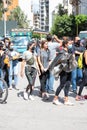 Photo of people helping after the beirut port explosion 04-08-2020