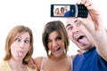 Photo of people making silly faces