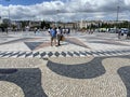 Pretty Square With Artwork in Lisbon Portugal