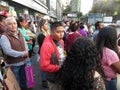 People Waiting to Cross the Street in Mexico City