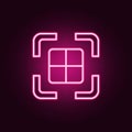 photo perspective neon icon. Elements of web set. Simple icon for websites, web design, mobile app, info graphics