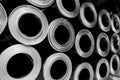 Pictures of galvalume roll for industrial roll forming needs Royalty Free Stock Photo