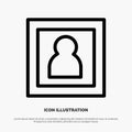 Photo, Photographer, Photography, Portrait Line Icon Vector