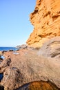 Ocean Coast's View Montana Amarilla Tenerife Royalty Free Stock Photo