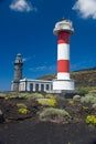 Photo Picture of the Classic Lighthouse in Fuencaliente Royalty Free Stock Photo