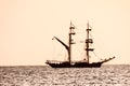 Sail Boat Silhouette at Sunset