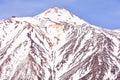 Snow covered mount teide Royalty Free Stock Photo