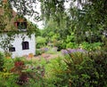 Kent country cottage countryside garden gardens victorian trees flowers plants Royalty Free Stock Photo