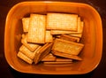 Photo of a pile of delicious sweet crackers