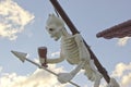 Pirate ship toy skeleton decor
