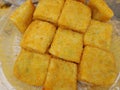 photo of a plate of rectangular risole covered with breadcrumbs, ready to eat Royalty Free Stock Photo