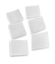 Photo plates against white background