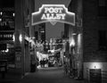 Post Alley in Seattle Black and White