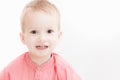 Photo of adorable young happy boy looking at camera. Royalty Free Stock Photo