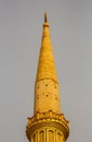 Photo portrait focused architecture culture landmark religion Islamic Ramadan lantern of red and yellow mosque at Sharm El-Sheikh