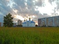 Big church in a residential area