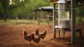 A Photo of a Poultry Feeder and Waterer