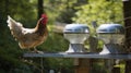 A Photo of a Poultry Feeder and Waterer