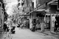 Photo of Pratunam Market area Phetchaburi Intersection Road during lockdown and many shops have been shutdown