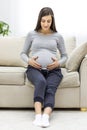 Photo of pregnant woman hugging her stomach Royalty Free Stock Photo